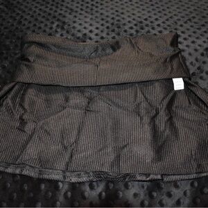 PINK Victoria's Secret Black Ribbed Swim Skirt Coverup Size Medium